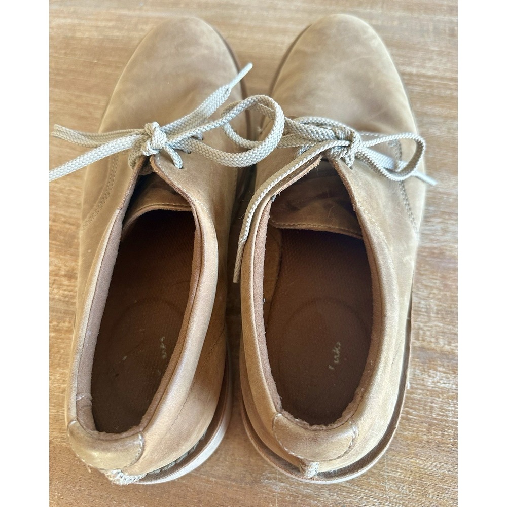 Mens Clarks Forge Vibe Tan Suede Leather Casual Oxford Shoes Size US 10 NICE! - Picture 7 of 9
